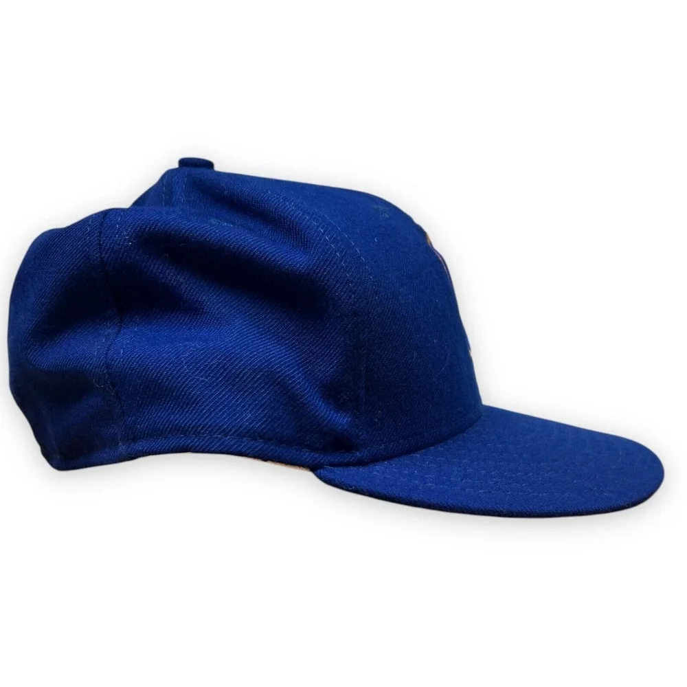 Vintage Milwaukee‎ Brewers Fitted Mens 6 7/8 Blue New Era 5950 Wool Blue Box